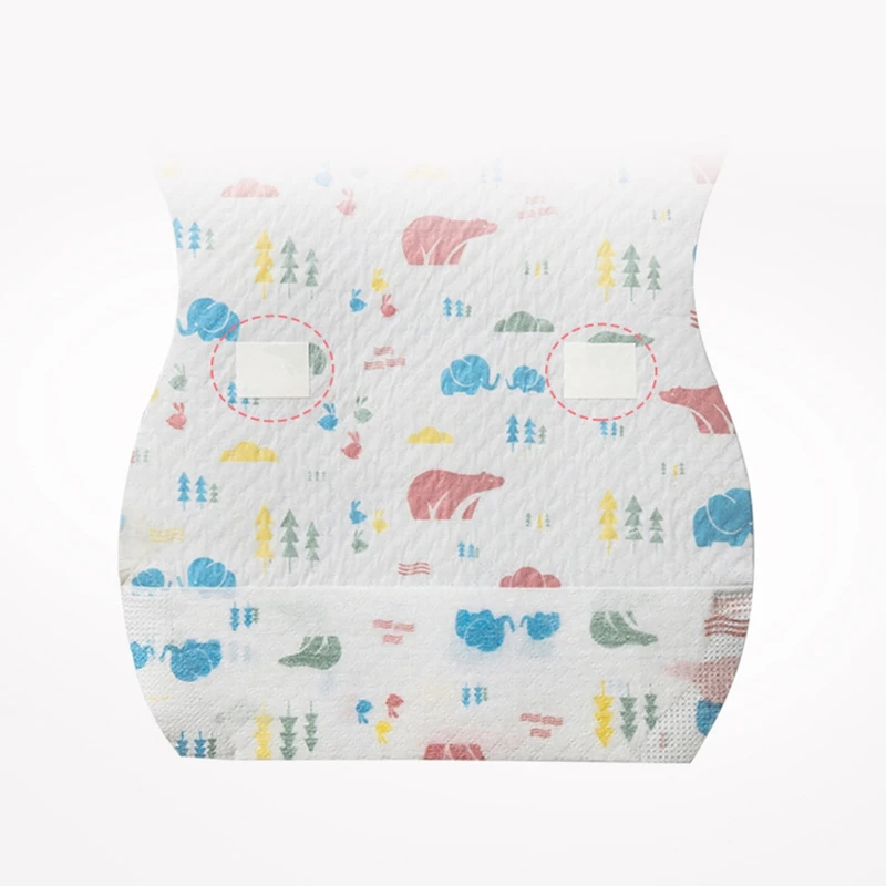 

20 Pcs Baby Disposable Bibs Non-Woven Fabric Baby Toddler Bibs Feeding Saliva Apron Paper Bibs