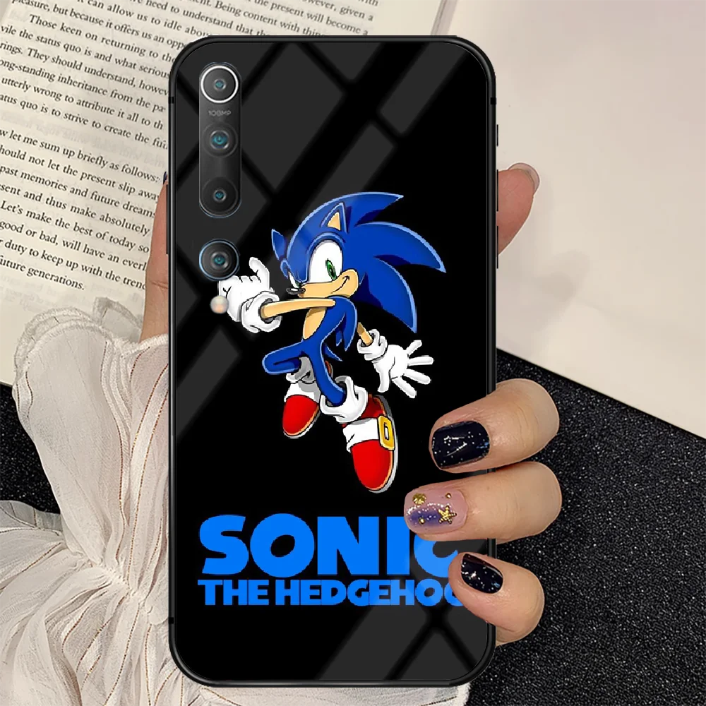 

Cartoon Sonic the Hedgehogs Phone Tempered Glass Case Cover for Xiaomi Mi A F MAX X POCO M Note 3 9 10 11 i T Pro Lite Funda