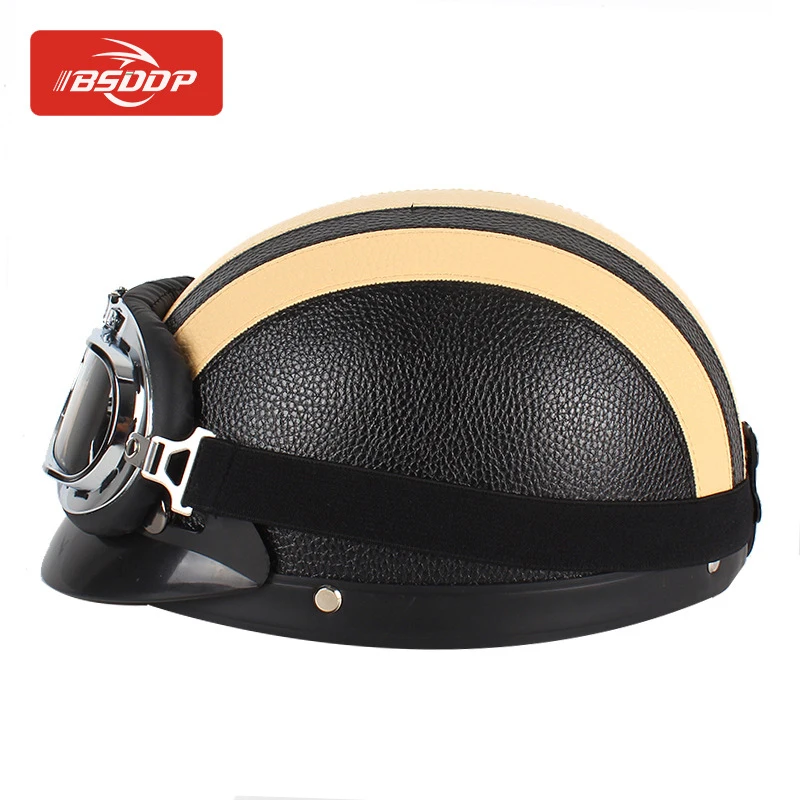 Motorcycle helmet + goggles scooter bicycle travel retro For Yamaha FZ6 FAZER FZ6R FZ8 MT-07 MT-09/SR/FZ9 FZ1 XJ6 | Автомобили и