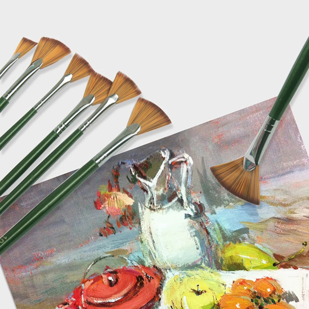 7 шт. акриловая щетка для рисования набор кистей нанесения краски маслом