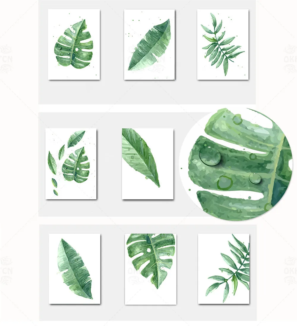 Современное минималистичное украшение для домашней комнаты акварельные