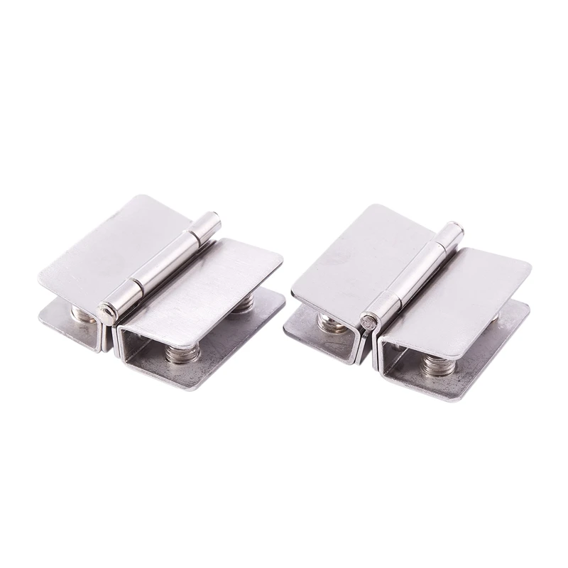 2X регулируемая двойная душевая дверь петля серебристого цвета | Обустройство