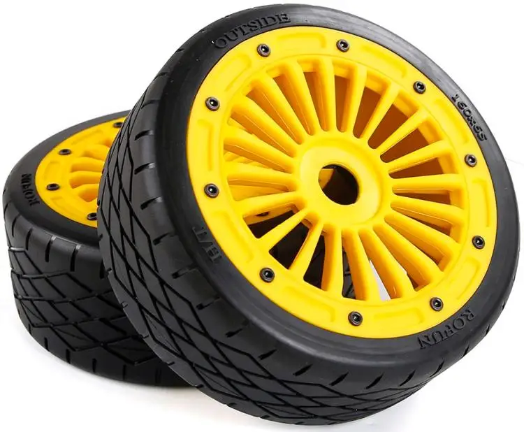 На дорожное колесо Набор с сильным нейлоновый обод для 1/5 весы Rovan ROFUN F5 MCD XS5 RR5 rc грузовик 2 шт./компл