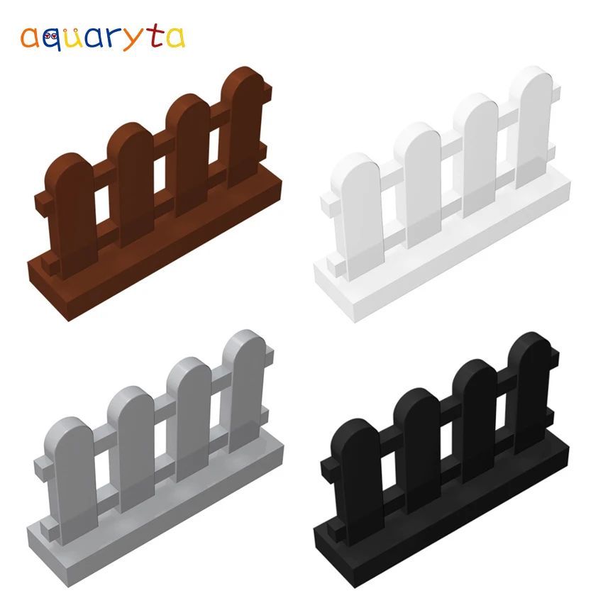 

AQUARYTA 20pcs Moc Building Blocks 1x4x2 Fence Arden 33303 City Street View Part DIY Educational Creative gift Toys for Teens