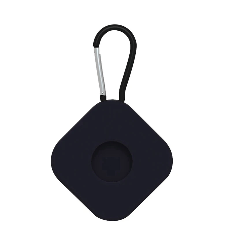 

Keychain Suitable for Apple Airtags Locator Silicone Protective Cover-Army Green Square Silicone Protective Cover With Hook