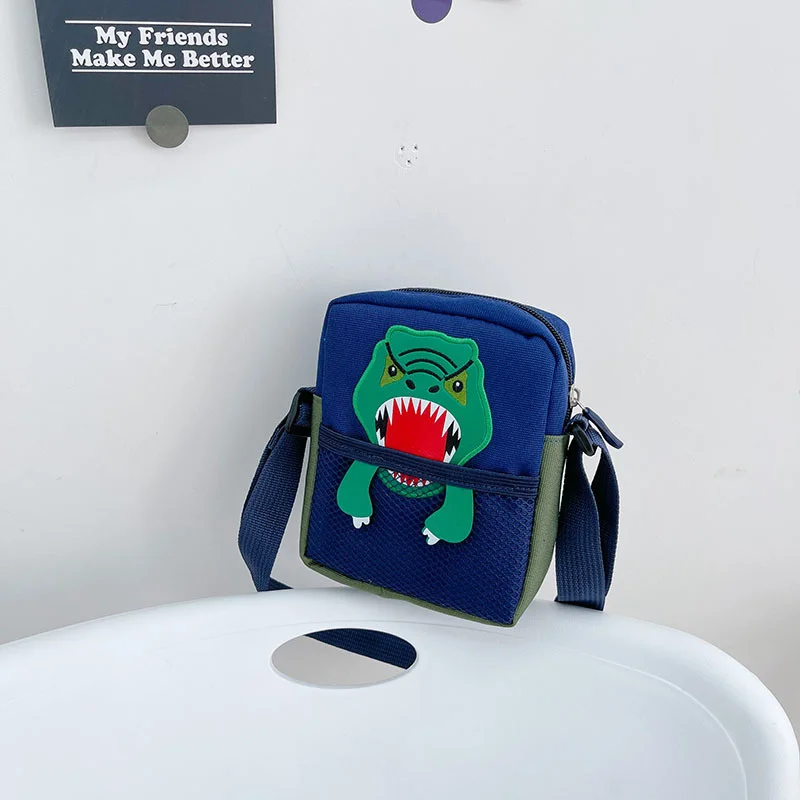 2021 Cartoon dinosaur children's bag new cute boy and girl Baby One Shoulder Messenger Bag Princess zero wallet
