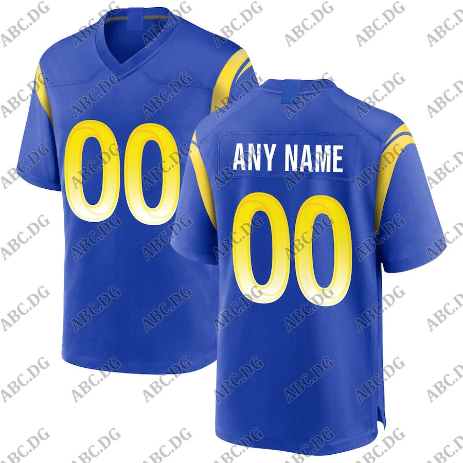

Customized Stitch American Football Jersey Men Women Kid Youth Los Angeles Royal Custom Game Jersey Any Name Any Number