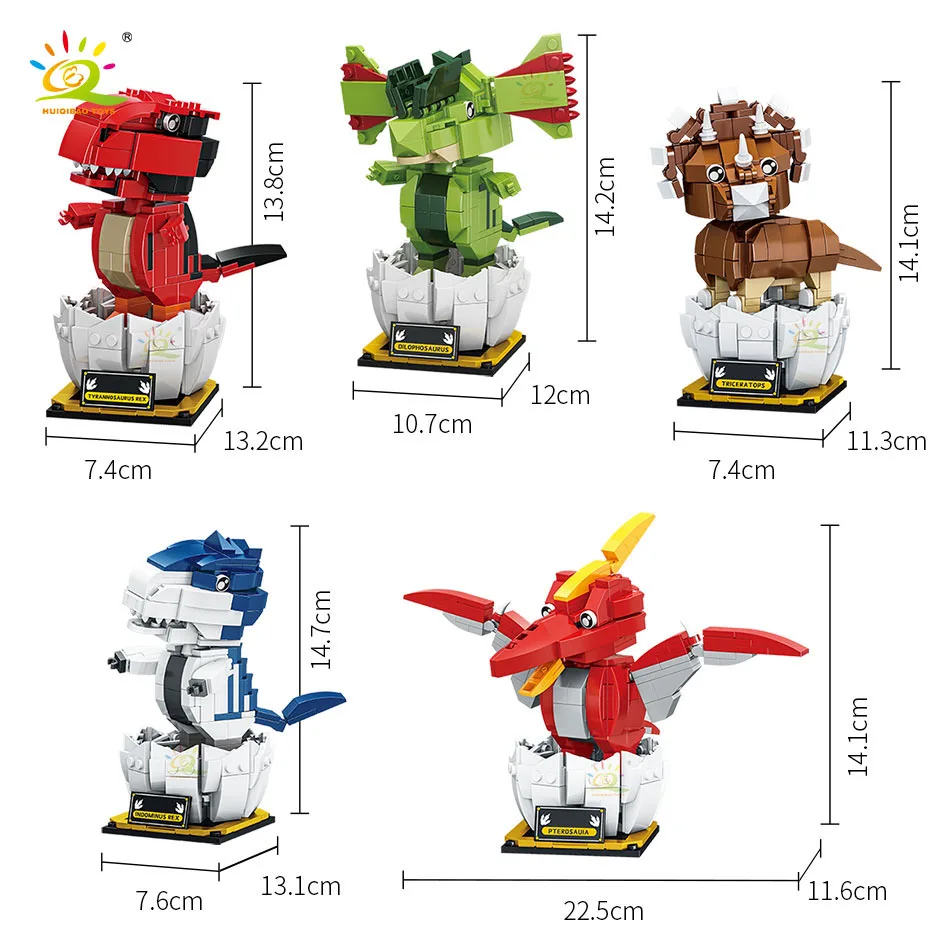 HUIQBAO Юрского периода тряски головой динозавра тираннозавра Рекс Модель