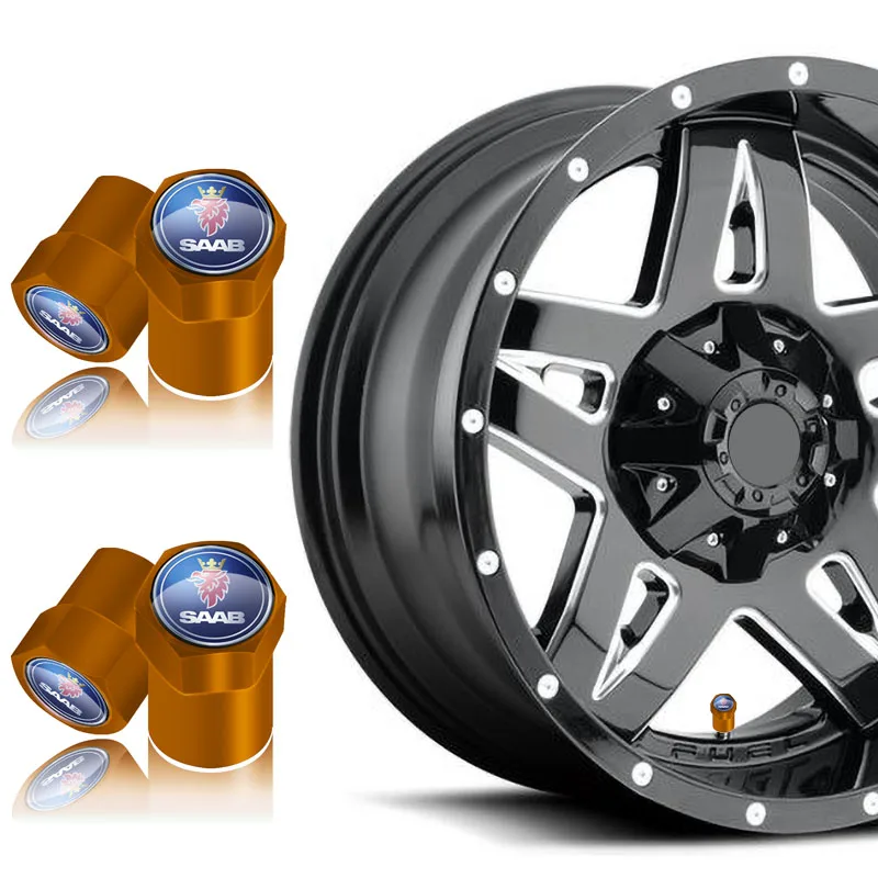 Крышка клапана шины колеса 4 шт. крышка автомобильных запчастей для Saab 93 95 9 3 5 900 9000
