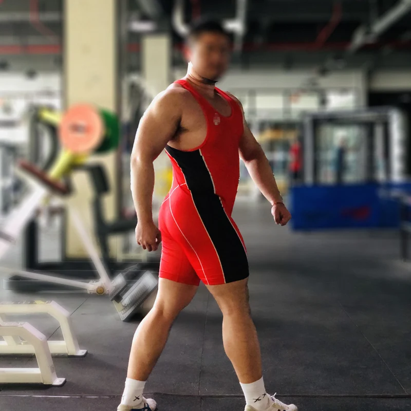 Мужская цельная майка для борьбы Badiace сексуальная одежда занятий тяжелой