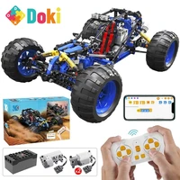 doki technical rc off road racing car buggy moc building blocks app programming remote control vehicle truck bricks toy gifts