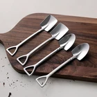 Ложка для детского мороженого, из нержавеющей стали, ложка-Лопатка, 4 шт.