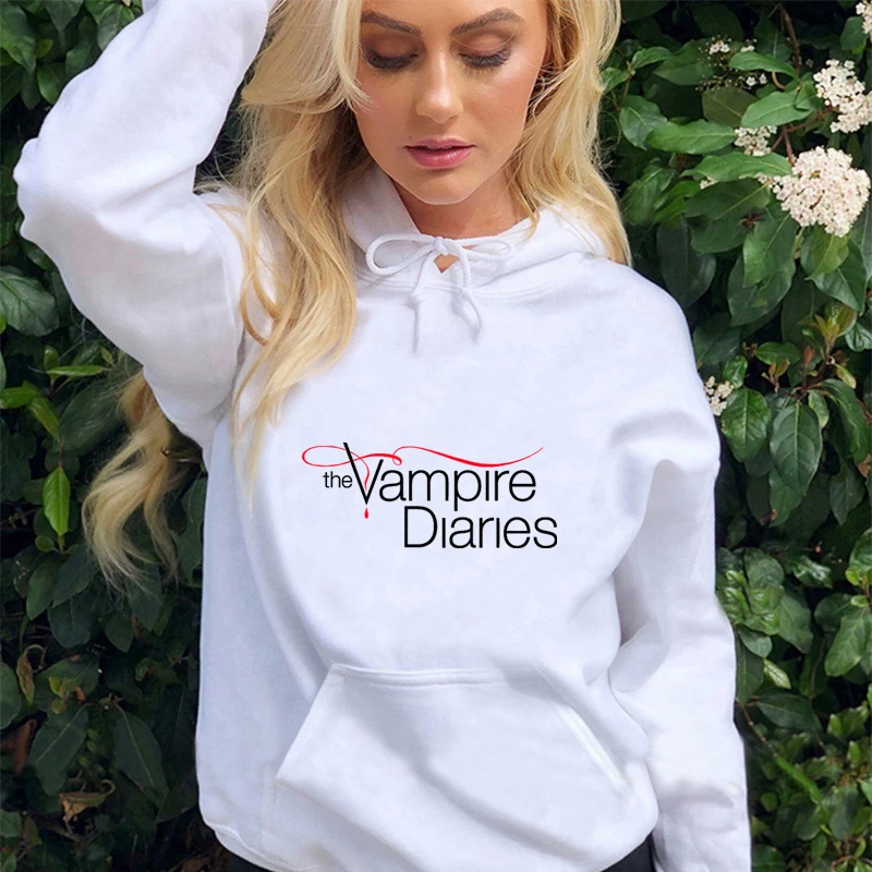 

The Vampire Diaries Hoodies TV Series Print Streetwear Men Women Fashion Sweatshirts Hoodie Harajuku Unisex Tracksuits Clothing