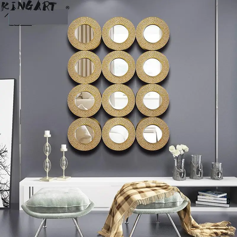 Большое настенное зеркало 100 см простой домашний декор большое для спальни