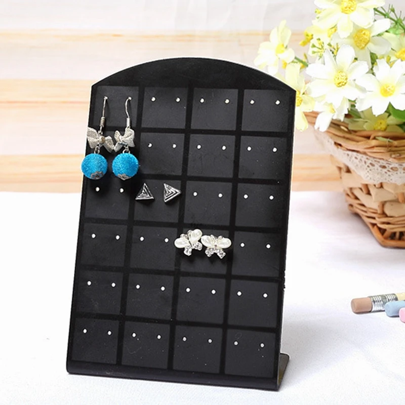 10 Pcs Display Shelf 48/72 Holes Korean Style Home Pure Color Acrylic Material Ear Studs Storage Simple Jewelry | Украшения и