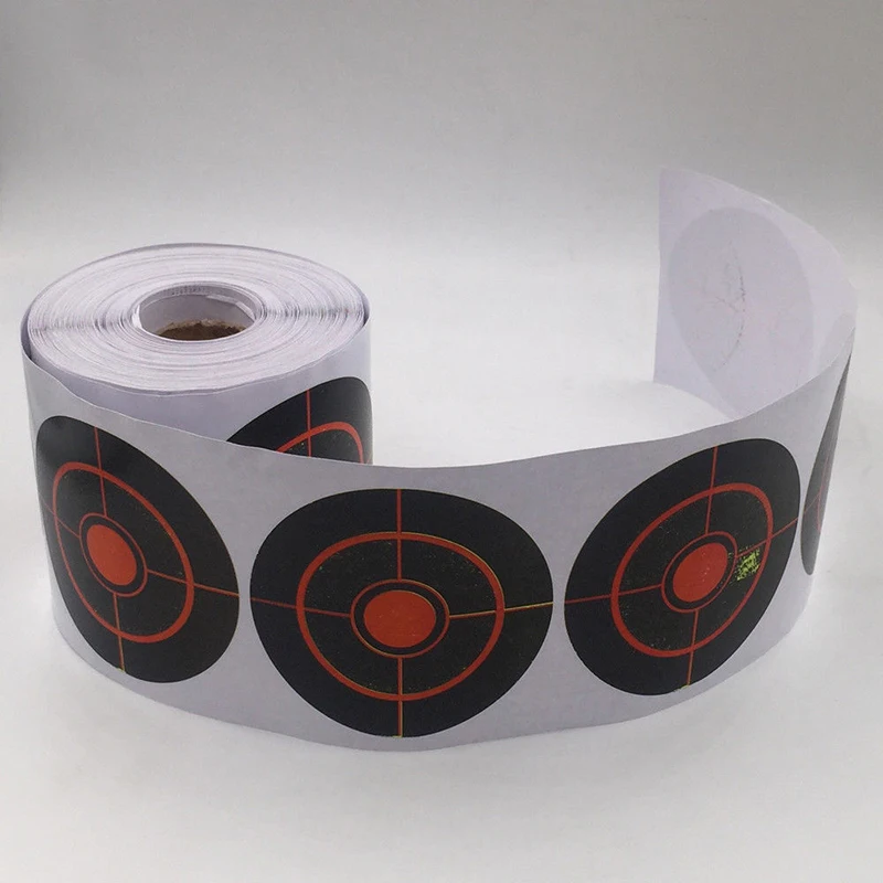 

250Pcs/Roll Diameter 7.5 Cm Diameter Adhesive Splatter Target Shoot Practice Stickers Set For Outdoor Indoor Shooting Practice