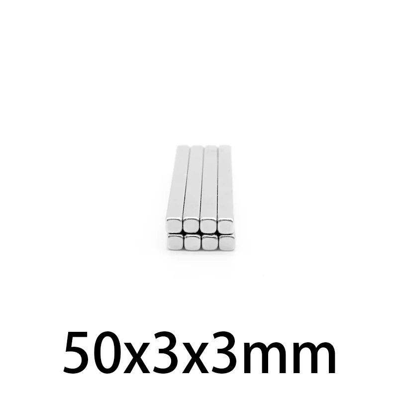 

10-100 шт., магниты для редкоземельных магнитов, 50x3x3 мм