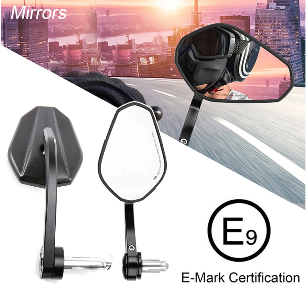 Motorcycle Handlebar Mirror Rearview Motorcycle Bar End Mirrors For Honda cb500x pcx msx 125 shadow r1200gs For Yamaha MT09 MT07