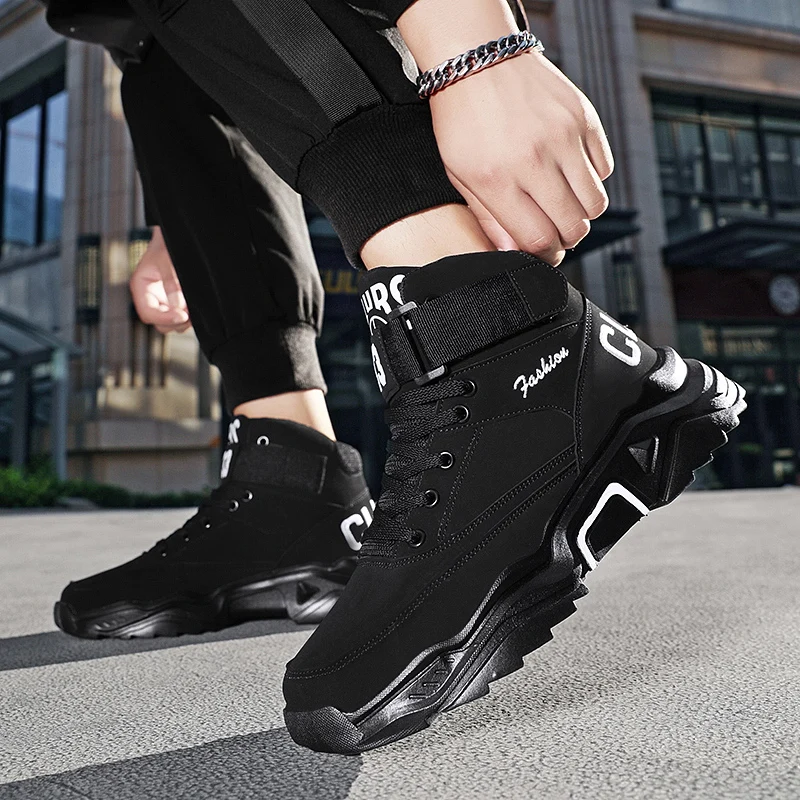 

Spring Running Shoes For Male High Top Sport Shoes Men Comfortable Athletic Sneakers Mens Non-Slip Jogging Shoes Men Size 39-44