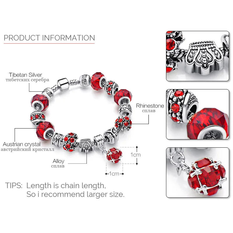 Модный DIY браслет из хрустальных бусин с совой короной браслеты и для женщин