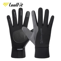 coolfit winter cycling gloves bicycle warm touchscreen full finger gloves waterproof outdoor bike skiing motorcycle riding
