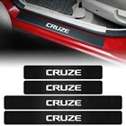 4 шт. защитные наклейки на пороги автомобиля из углеродного волокна для Chevrolet Lacetti Equinox Impala Camaro Spark Malibu