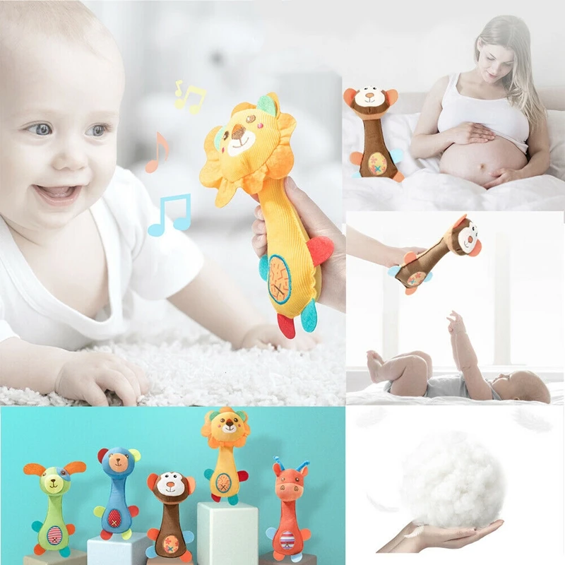 Новинка Мягкие плюшевые колокольчики для новорожденных мальчиков и девочек