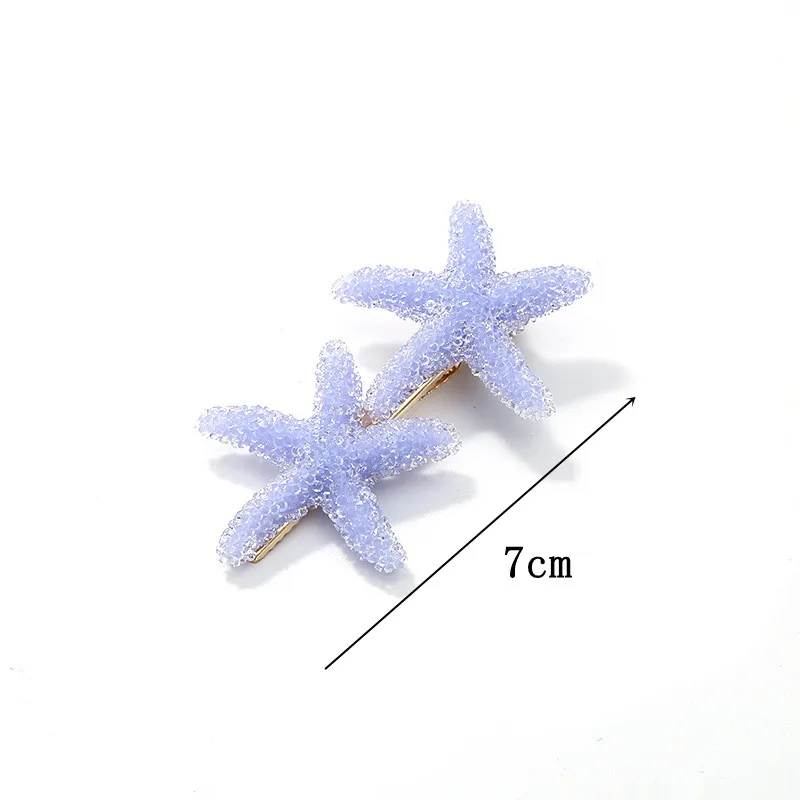 Заколки для волос девочек ювелирные изделия заколки с морской звездой Корейская