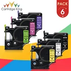 6PK 12 мм черно-белая блестящая этикетка, сменная лента Dymo D1 45021 45013 2056121 2056091 2056094 2056098 для Dymo LabelManager 160