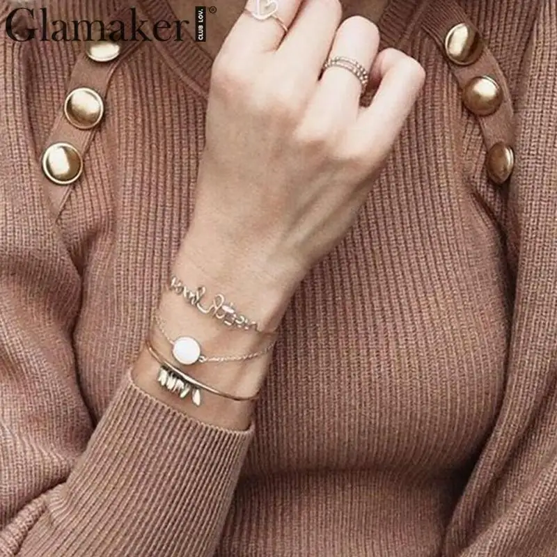 Женский трикотажный пуловер на пуговицах Glamaker элегантный офисный цвета хаки с