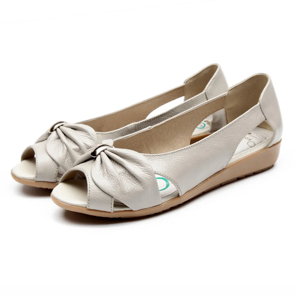 SAGACE/сандалии с мягкой подошвой Женская повседневная обувь бантом Летняя женская