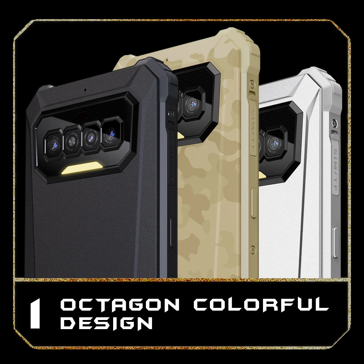 IIIF150 R2022 64MP+20MP 6.78'' FHD 90Hz Smartphone IP68/69K Waterproof NFC Rugged Phone G95 8GB+128GB 8300mAh  AF Night Vision