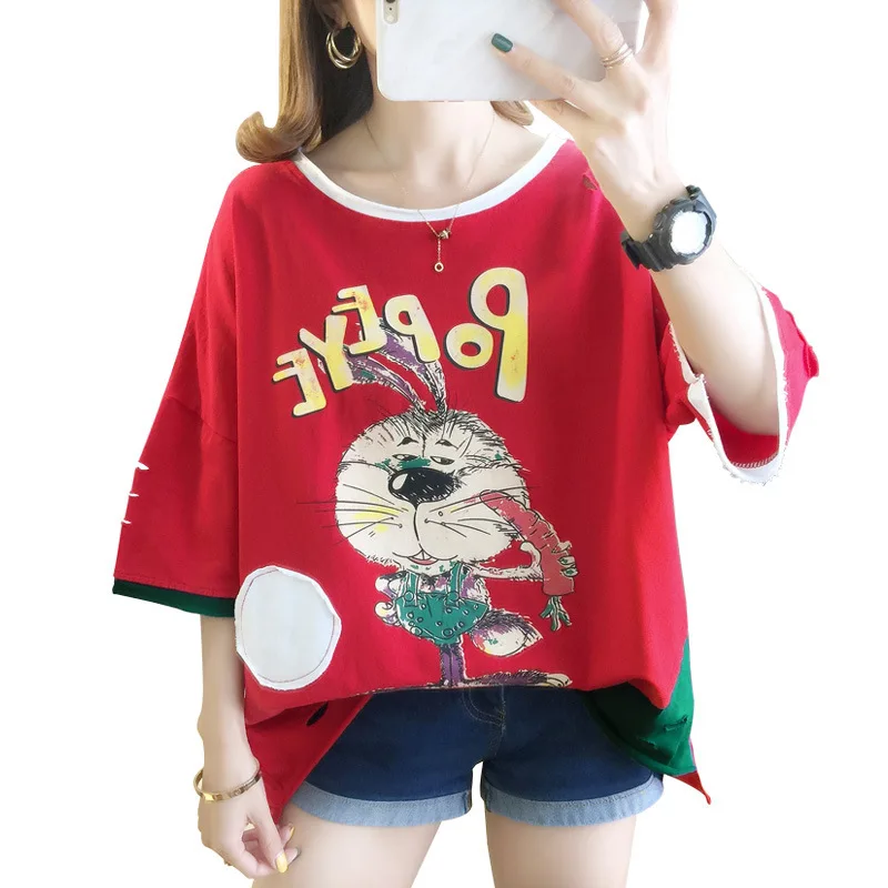 

Cotton short sleeve T-shirt for women's new style in 2021