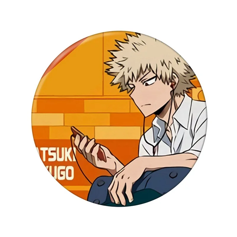 

My Hero Academia Anime Peripheral Cartoon Round Character Avatar Badge Accessories Gift