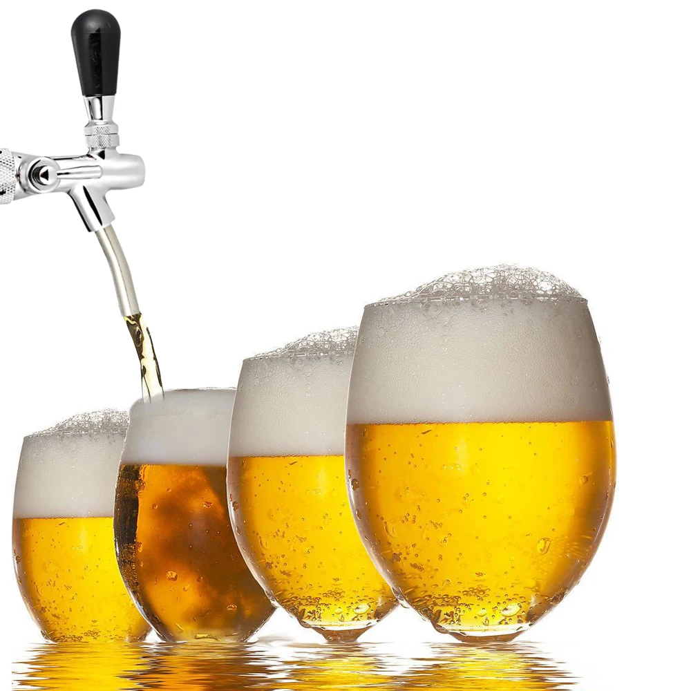 Adjustable F-low Control Chrome Draft Beer-faucet Tap G5/8 Shank Long Stem Home Brew Keg | Дом и сад