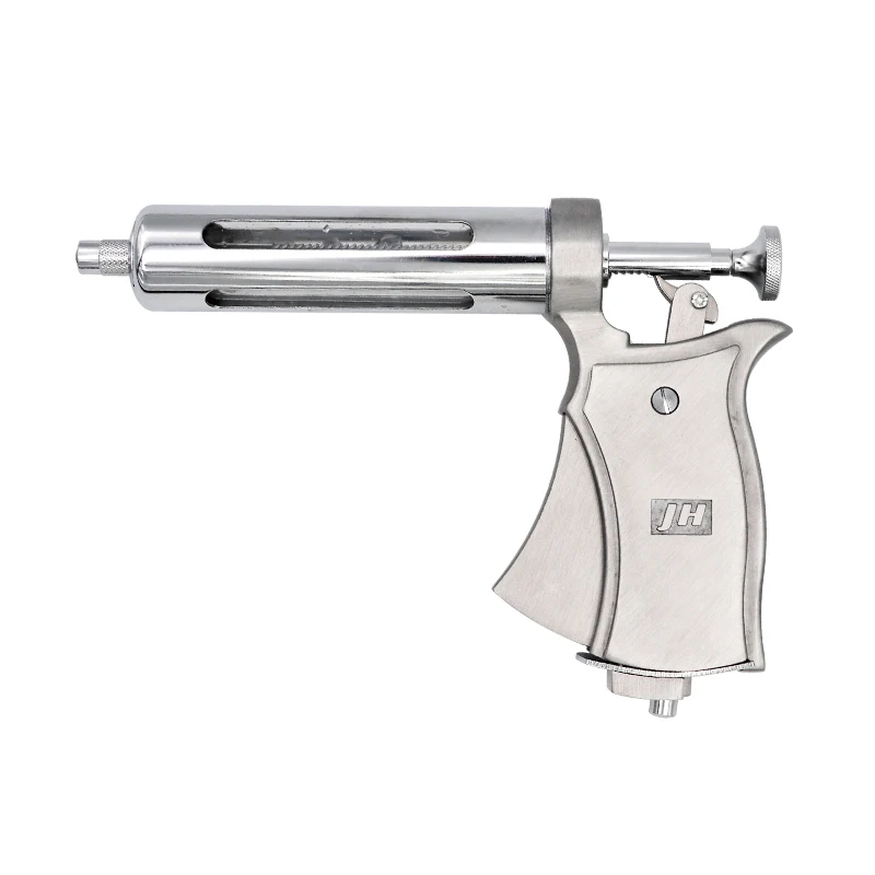 Регулируемый шприц для животных полуавтоматический металлический инъекционный