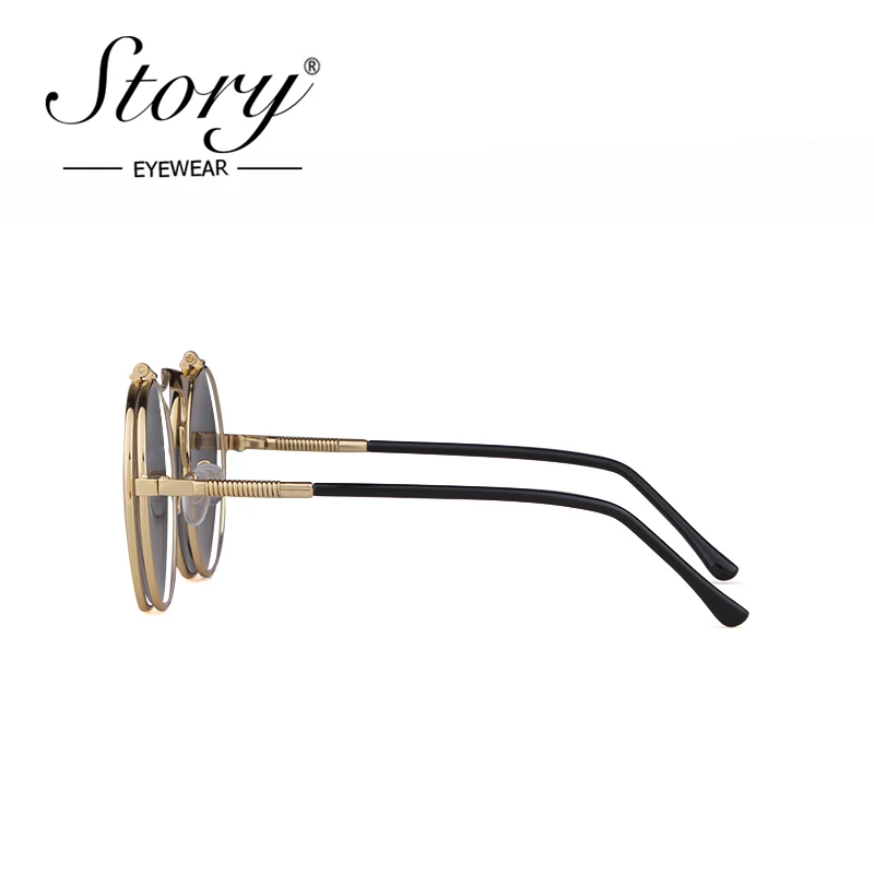 Солнечные очки в стиле панк для мужчин и женщин Модные Винтажные Солнцезащитные