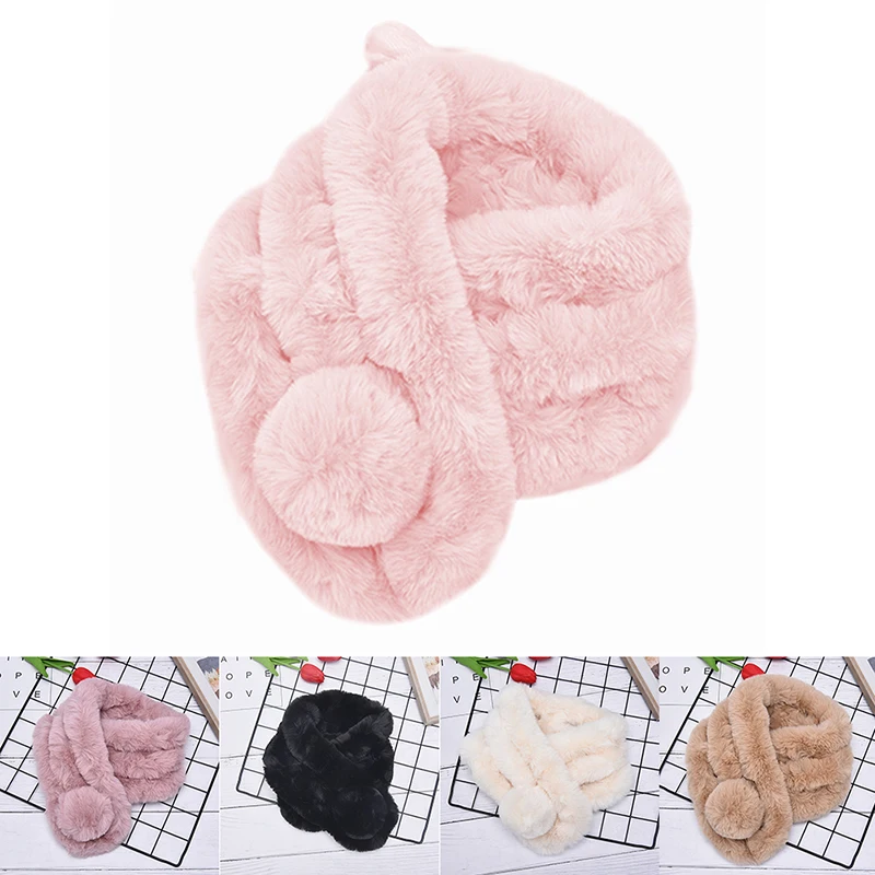 Женские шарфы из искусственного меха теплые с искусственным мехом на зиму