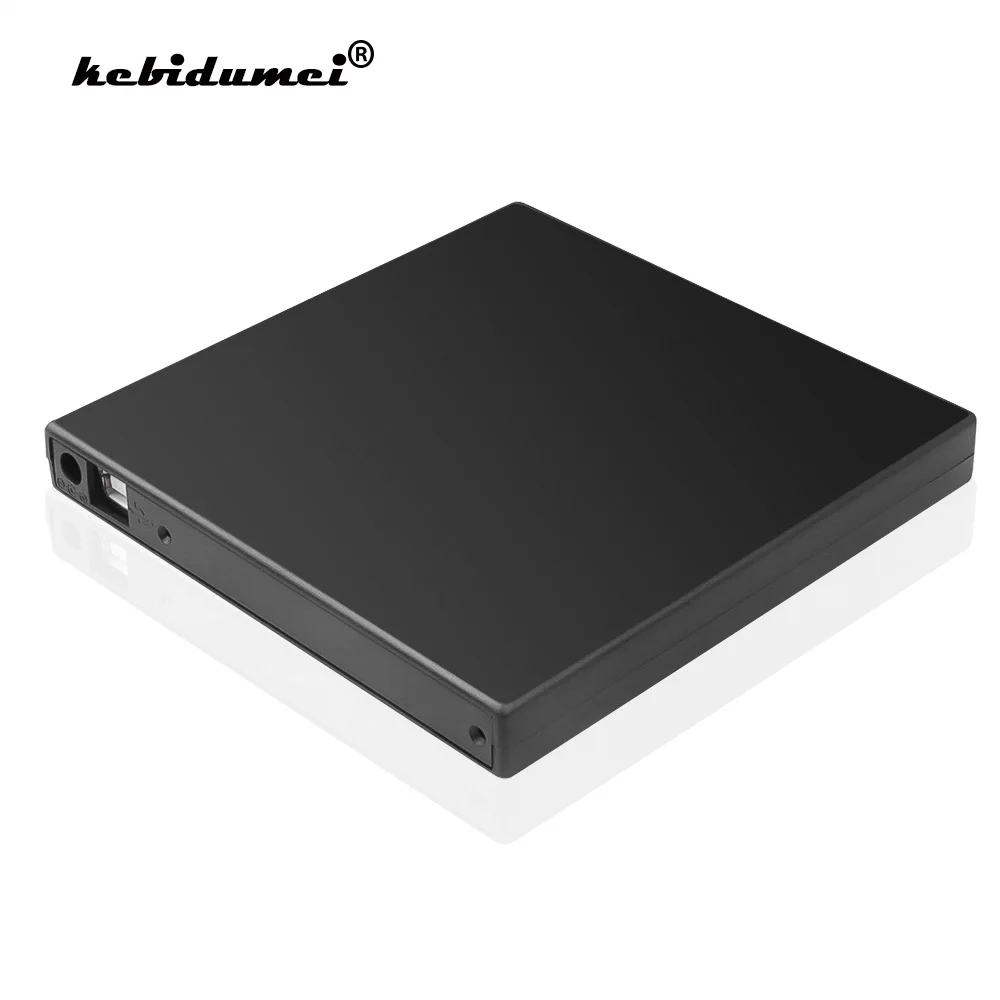 Kebidumei тонкий внешний съемный чехол 12 7 мм с оптическим приводом USB 2 0 для