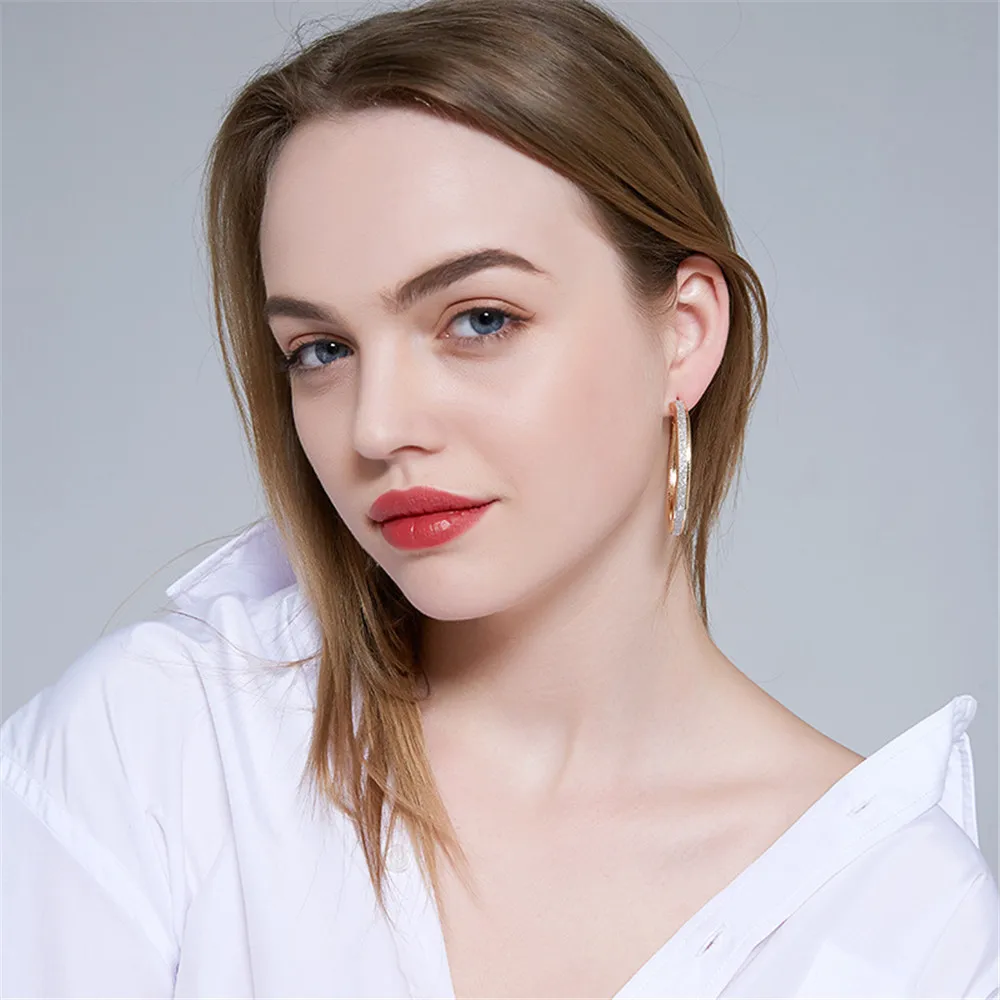 LT круг цвет золотой круглый Измельчить серьги кольца для женщин Гипербола клуба