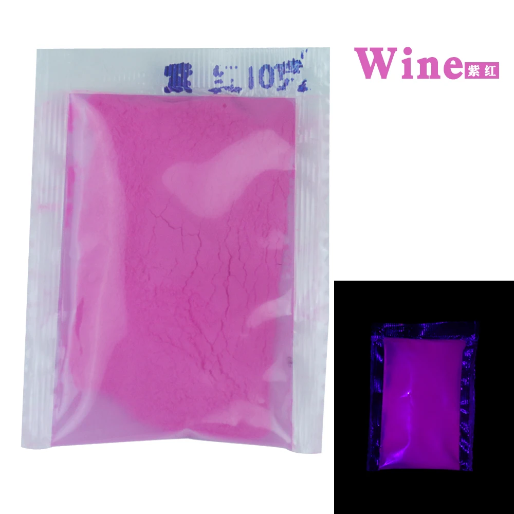 10 г Цвет Вина фосфоресцирующий порошок светящаяся краска флуоресценция DIY