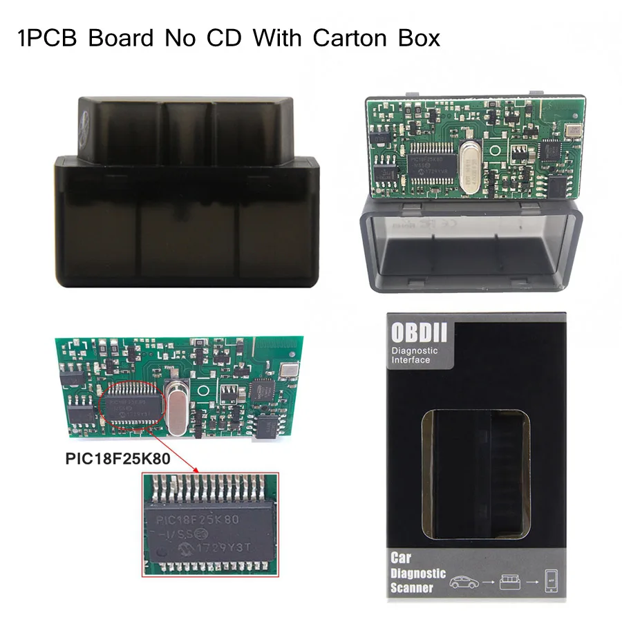 Super Mini ELM 327 Bluetooth-совместимый V1.5 PIC18F25K80 ELM327 1 5 OBD2 автомобильный диагностический