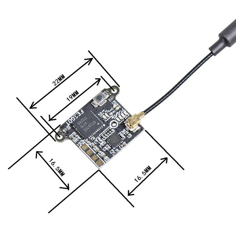 FE200T 5 8G 40CH 25/100/200 мВт переключаемый Регулируемый передатчик AV 4 2 V FPV дрона с