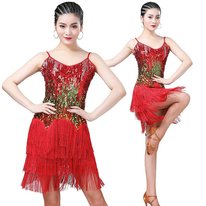 Женские блестящие аксессуары для бальных танцев сальсы румбы Танго вечевечерние