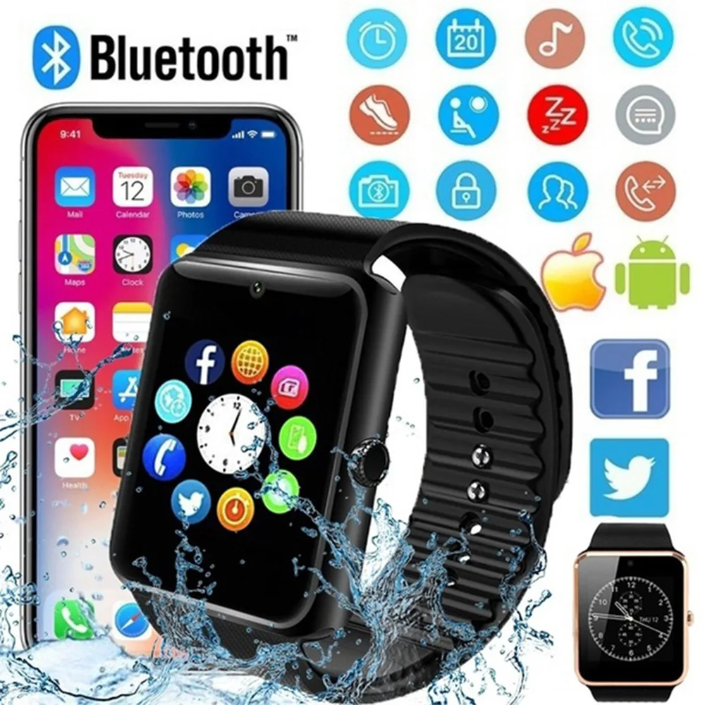 Смарт-часы GT08 с поддержкой Bluetooth | Электроника