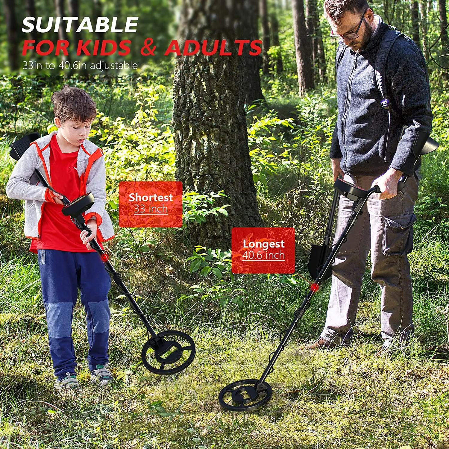 Новый водонепроницаемый металлоискатель IP68 высокоточный регулируемый [диск и