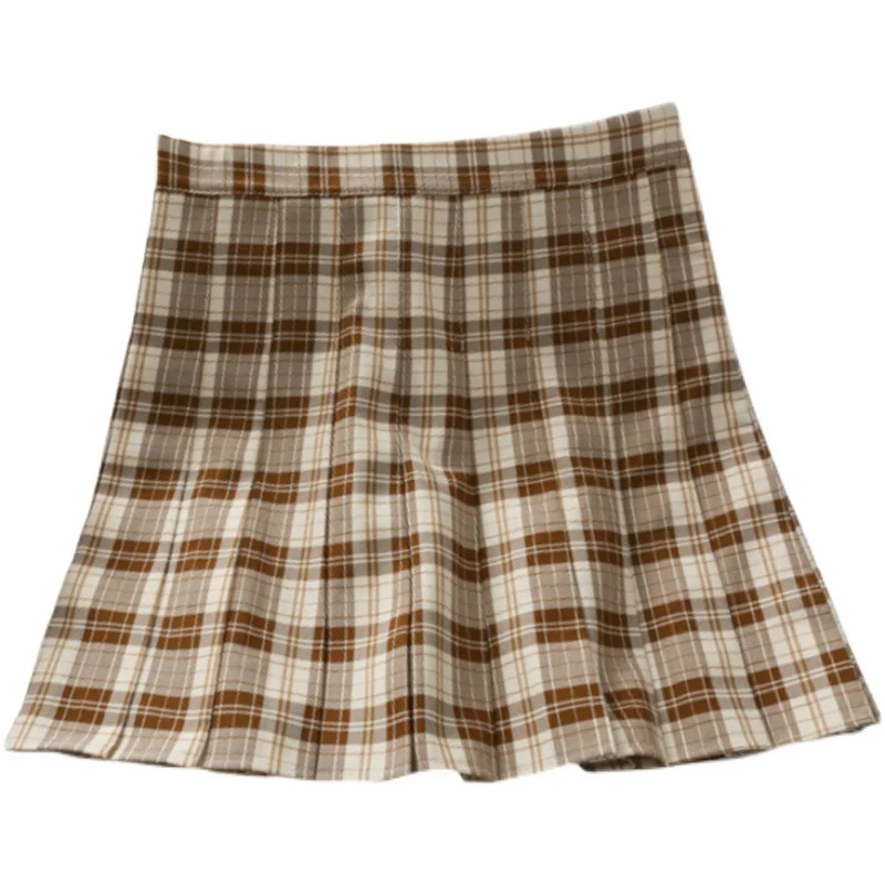 

2021 new artistic pattern high waist and thin pleated skirt