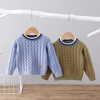 cotton boys pullover autumn toddler boy warm twist sweaters round collar knitted clothes bottoming shirt winter baby boy clothes
