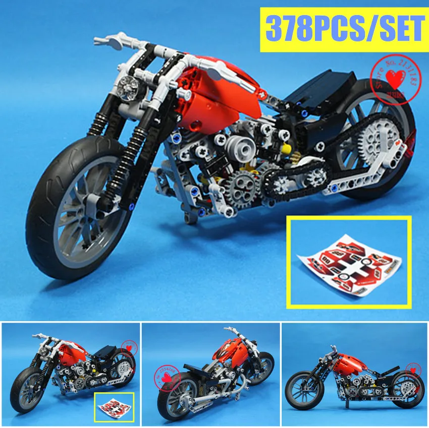 Новый скоростной мотоцикл гоночный автомобиль Fit Technic Город Модель Строительные