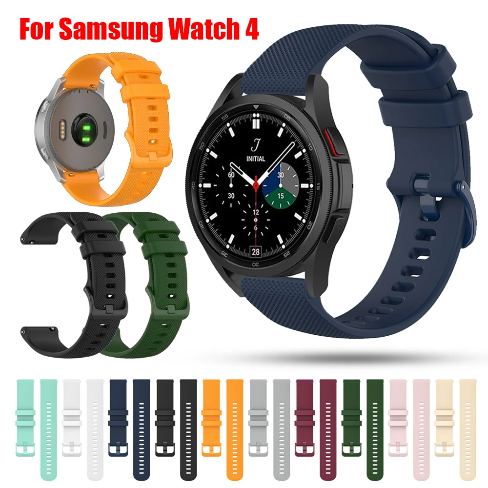 

20mm Watch strap For Samsung Galaxy Watch 4 40mm 44mm wrist bracelet for huawei watch 2 watchband For Huami Amazfit Bip GTR 42mm